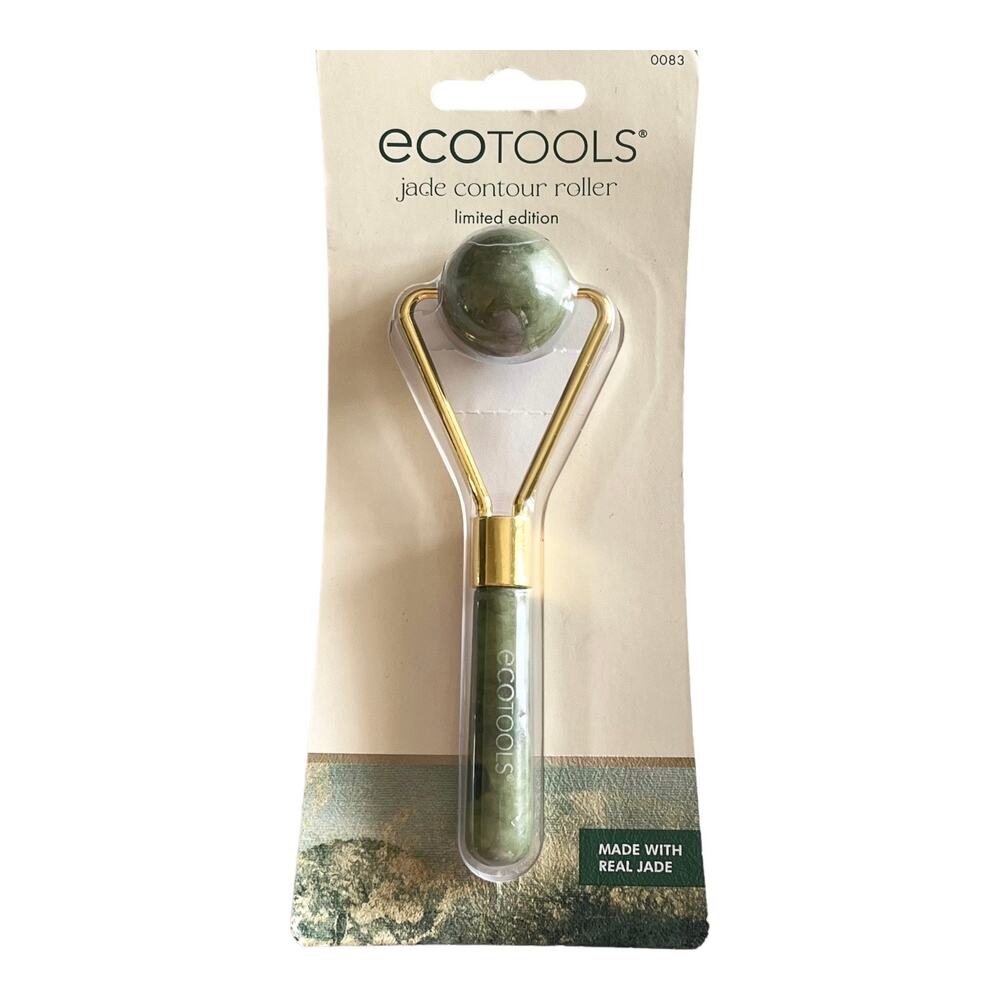NEW EcoTools Jade CONTOUR ROLLER 5” Limited Edition Made with Real Jade Green